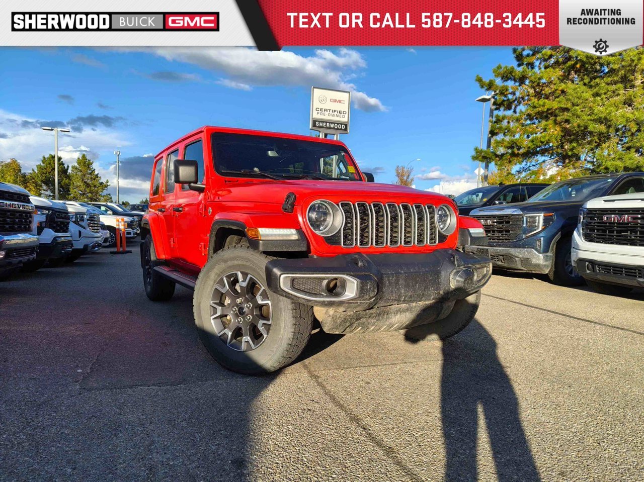2024 Jeep Wrangler Unlimited Sahara 4 Door 4x4 Red Sherwood Park - photo #0