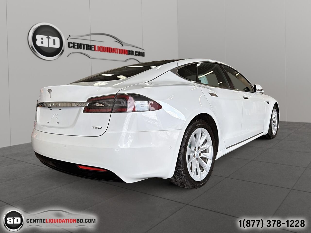 2017 Tesla Model S 75D DUAL MOTOR | BD0355 White Granby - photo #5