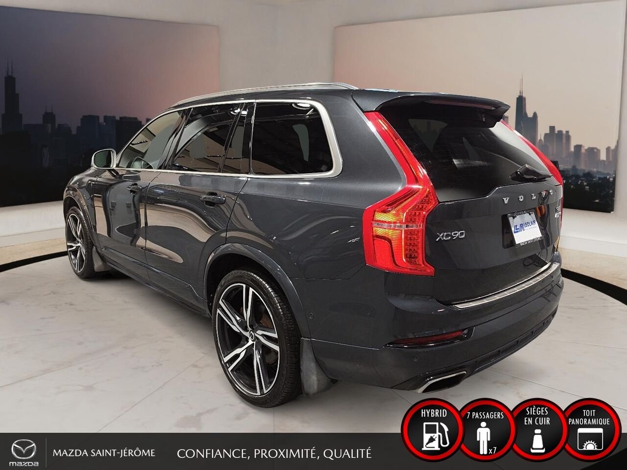 Volvo XC90 2018 Gris Saint-Jérôme - photo #8
