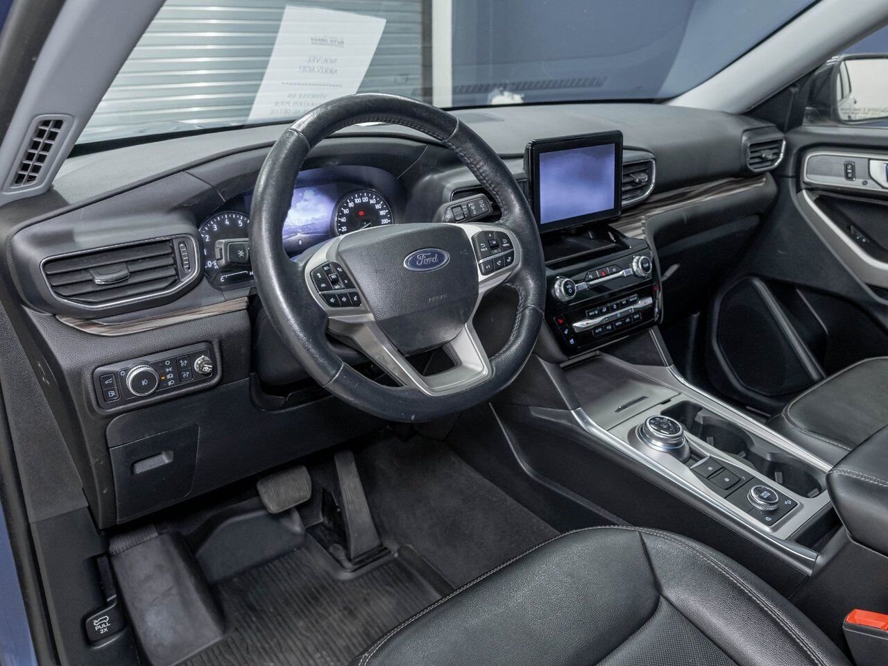 Ford Explorer LIMITED HYBRID AWD *NAV* CUIR SIÈGES VENTIL B&O 2022 Bleu Saint-Jérôme - photo #1