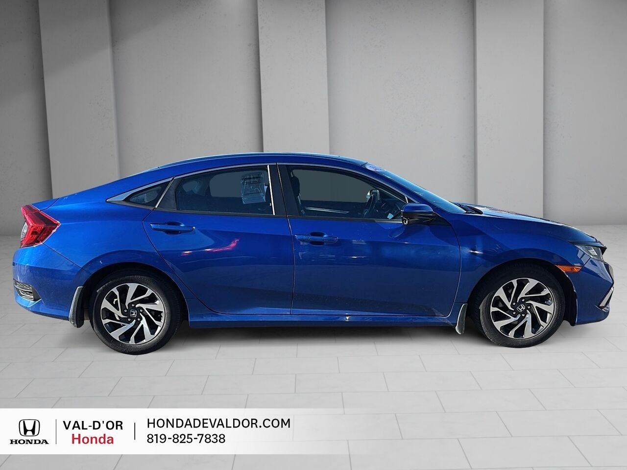 Honda Civic Berline EX TOIT OUVRANT BAS KM 2020 Bleu Val-d'Or - photo #2