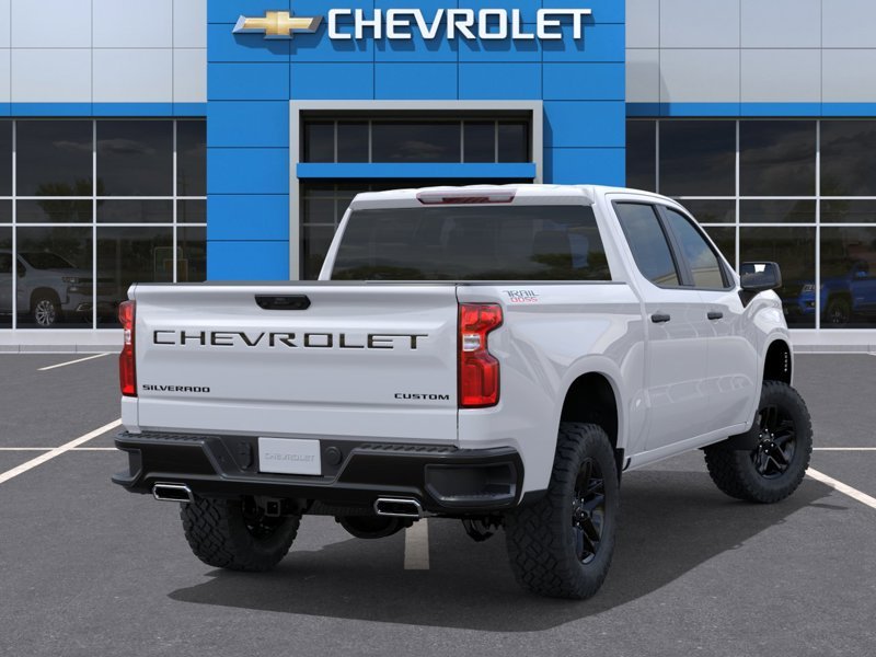 2026 CHEVROLET Silverado 1500 K1500 SILVERADO CREW CAB CUSTOM TRAIL BOSS S/BOX (2CX) SUMMIT WHITE Rivière-du-Loup - photo #3