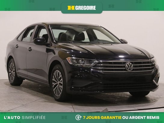 2019 Volkswagen Jetta Highline AUTO AC CUIR TOIT MAGS CAM RECUL BLEUTOOT Black