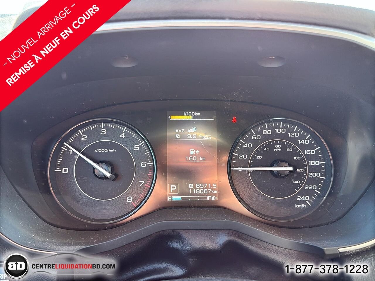 Subaru Impreza 2.0i TOURING | BD0462 2018 Argent Granby - photo #15
