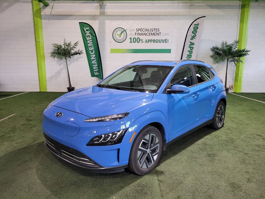 Hyundai Kona électrique Ultimate TA 2022 Bleu