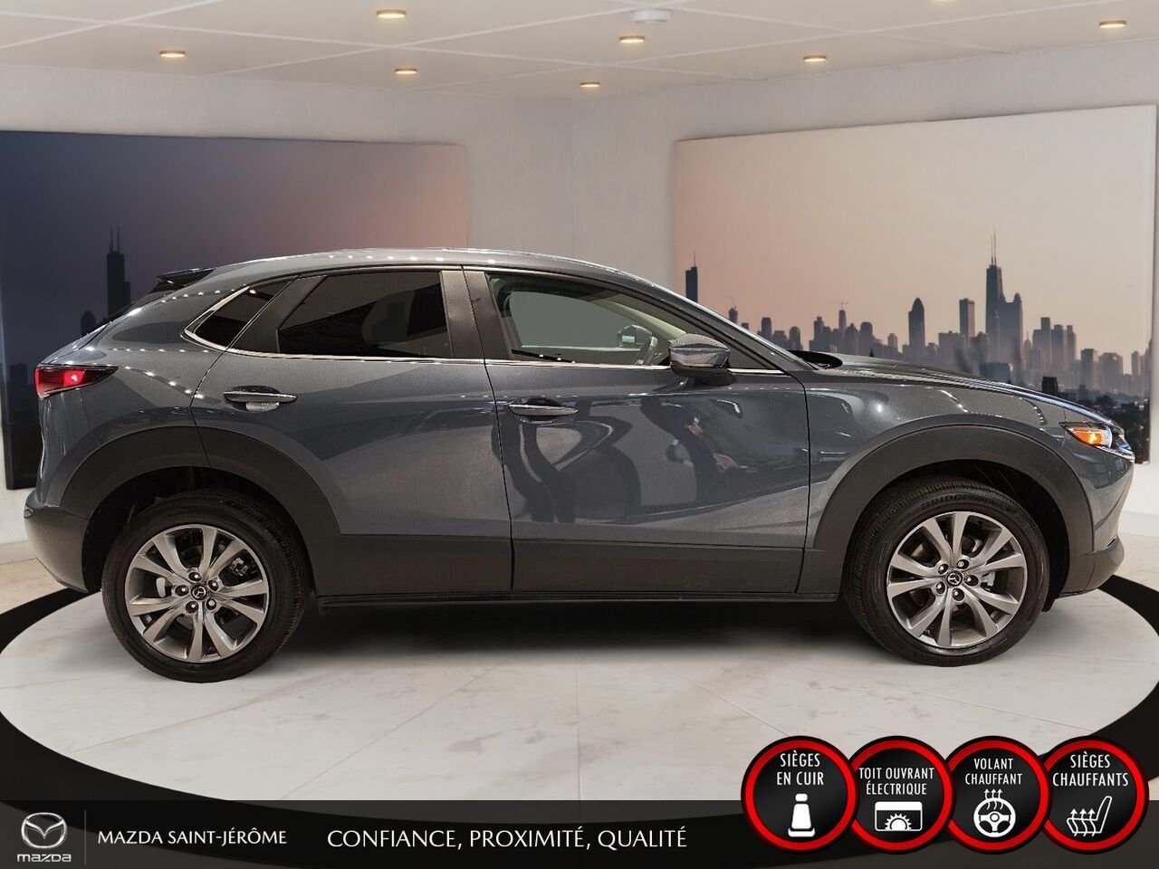 Mazda CX-30 GS-L | AWD | TOIT OUVRANT | CUIR 2025 Gris Saint-Jérôme - photo #4