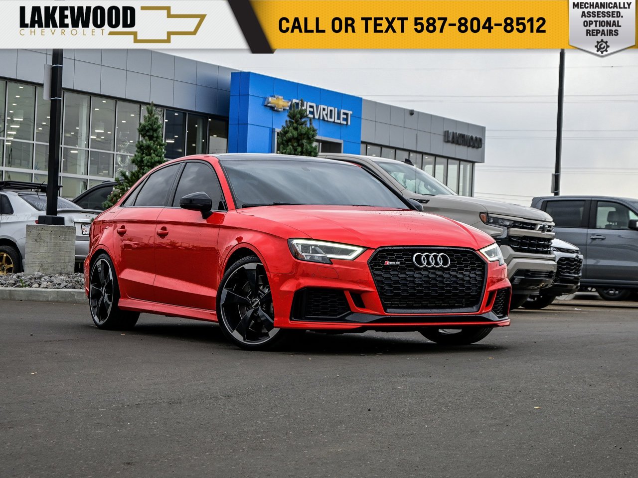 2018 Audi RS 3 Sedan 2.5 TFSI quattro S tronic Catalunya Red Metallic Sherwood Park - photo #0