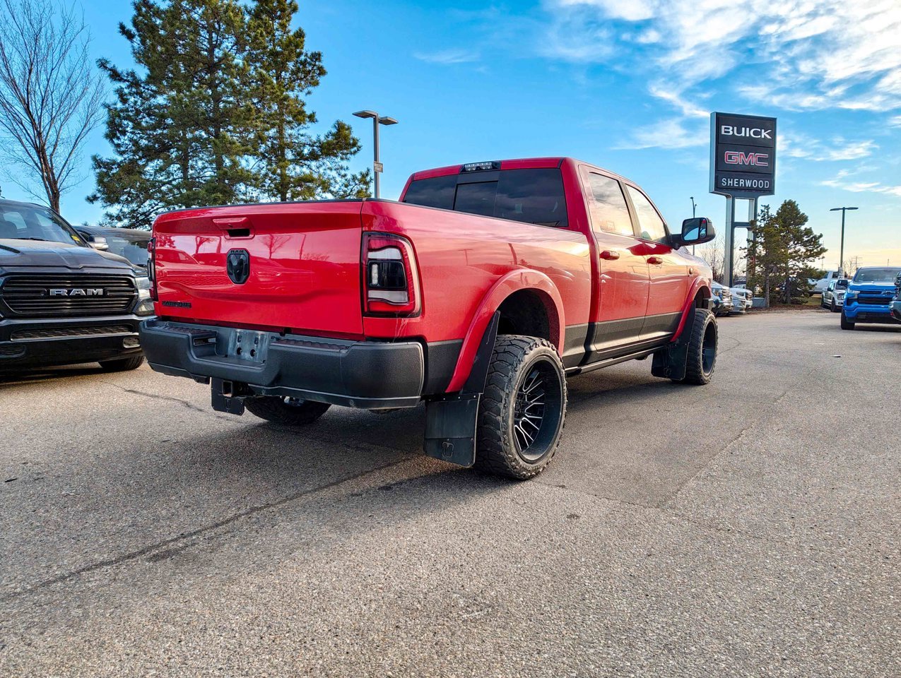 2019 Ram 3500 Laramie 4x4 Crew Cab 6'4 Box Red Sherwood Park - photo #5