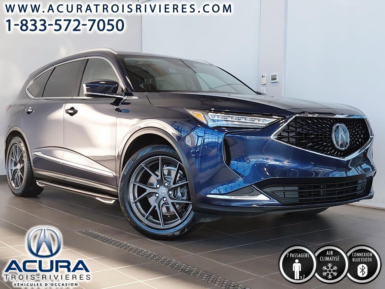 Blue 2022 Acura MDX SUV / Crossover All-Wheel Drive Automatic
