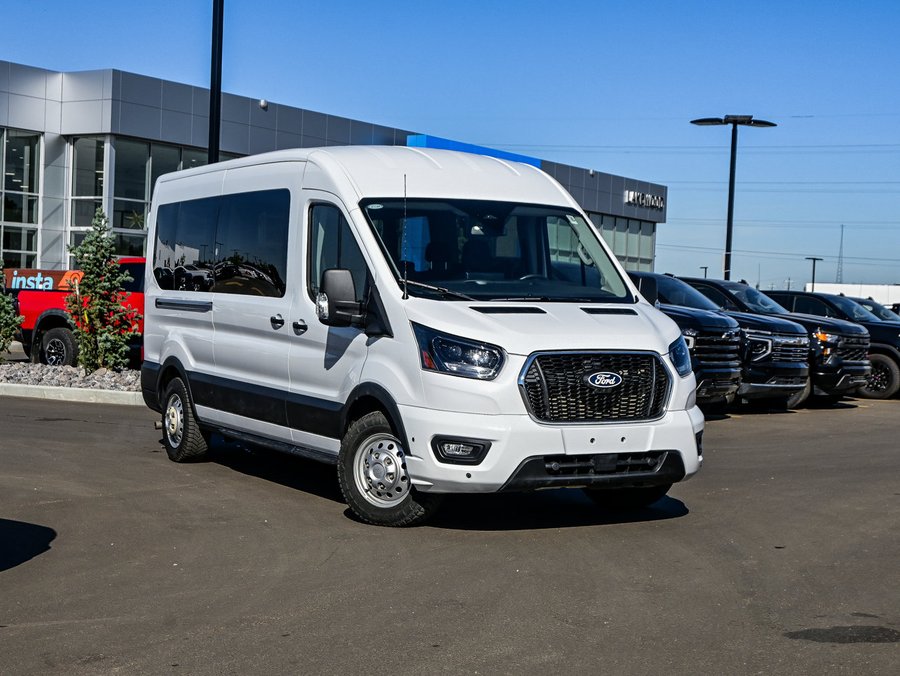 2026 Ford Transit Passenger Wagon XLT 302A AWD 3.5L EcoBoost 12 Passenger | Keyless Ignition White