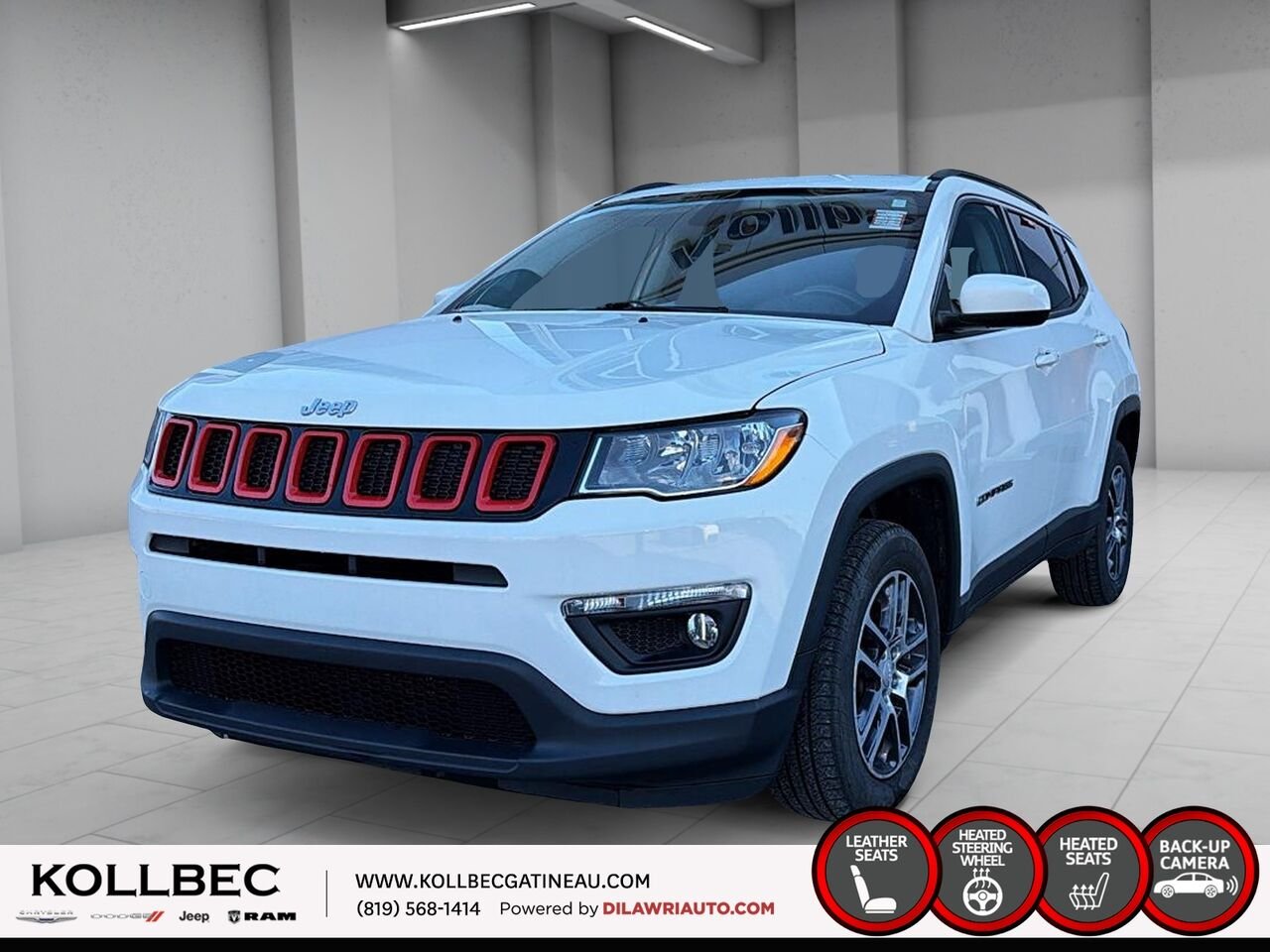 2018 Jeep Compass U19570 | North 4x4 White Gatineau - photo #0