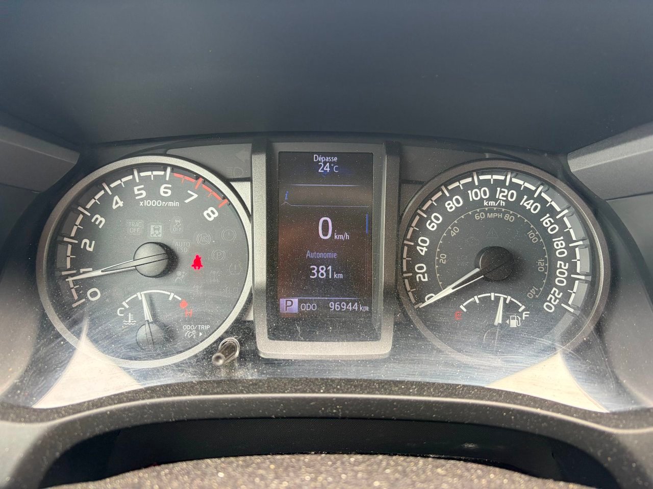 Toyota TACOMA DBL CAB SR5/TRD 2016 Blanc Notre-Dame-des-Prairies - photo #4