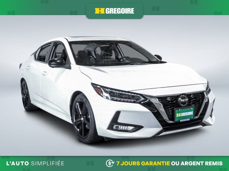 Nissan Sentra 822807 | SR AUTO A/C CUIR TOIT GR ELECT MAGS CAM RECUL BLUE 2021 Blanc Laval - photo #0