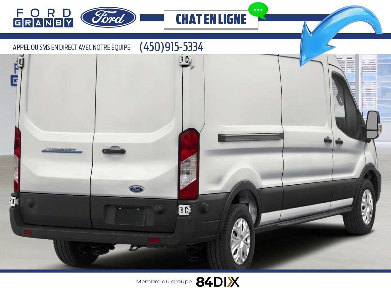 2025 Ford E-Transit Cargo Van Oxford White Granby - photo #1