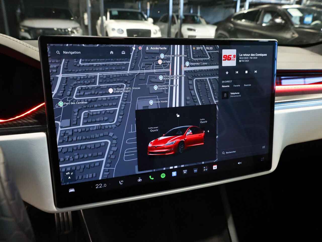 Tesla Model S 2022 Rouge Saint-Eustache - photo #12