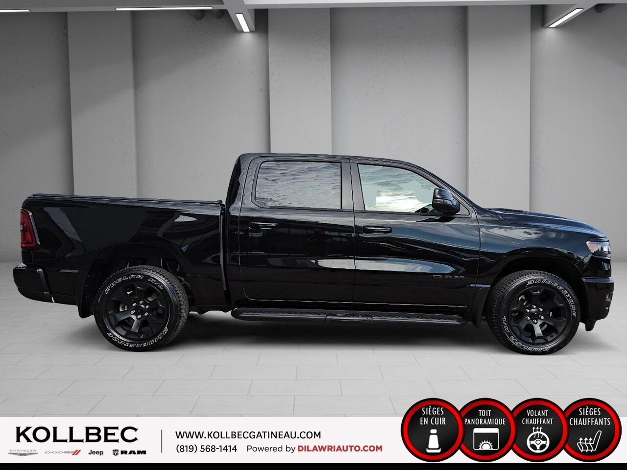 RAM 1500 SPORT 26861 | Sport Crewcab 4x4 2025 Noir Gatineau - photo #13