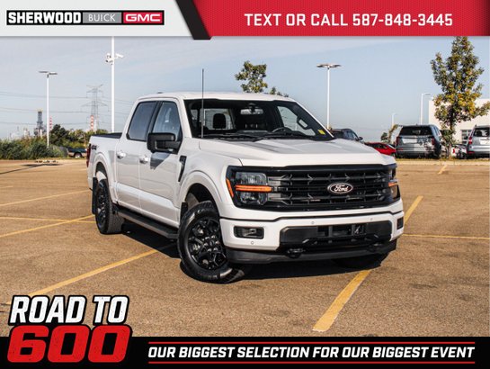 2025 Ford F-150 XLT 302A 3.5L | Black Appearance Package White
