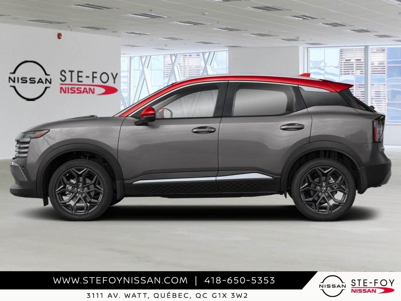 2026 NISSAN Kicks Gun Metal Metallic/Scarlet Ember Tintcoat Saint-Eustache - photo #1
