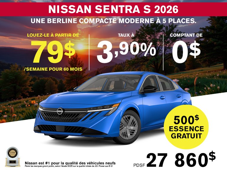 Nissan st bruno mobile sentra 2026 mai FR