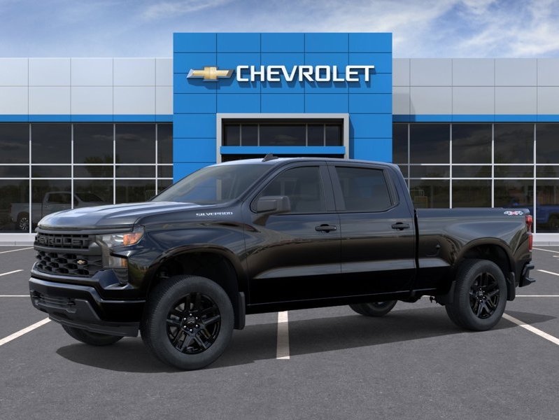 CHEVROLET Silverado 1500 K1500 SILVERADO CREW CAB CUSTOM STD/BOX (1CX) 2026 NOIR