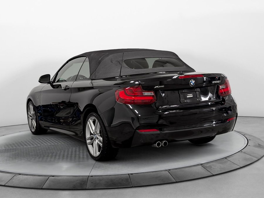 BMW 228i xDrive Cabriolet Premium Enhanced et M Package 2016 Noir