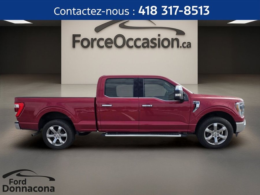 Ford F-150 LARIAT cabine SUPERCREW 4x4 caisse de 6,5 pi - CUIR - V8 - TOIT PANO - SIÈGES VENTILÉS - 2022 Rouge