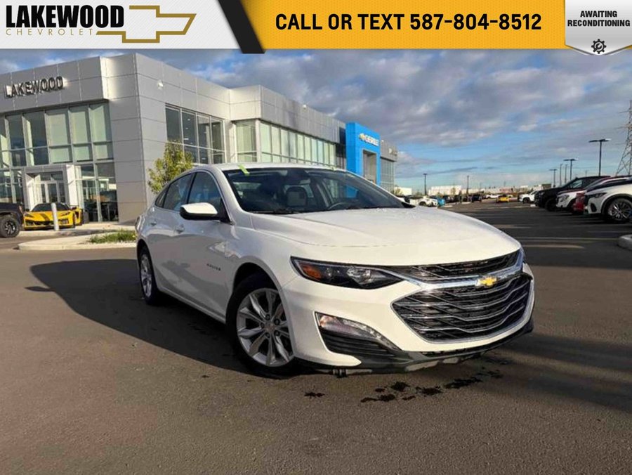 2021 Chevrolet Malibu LT 1.5T | Heated Bucket Premium Cloth Seats | Remote Start | Cruise Control | Dual Climate Control | White