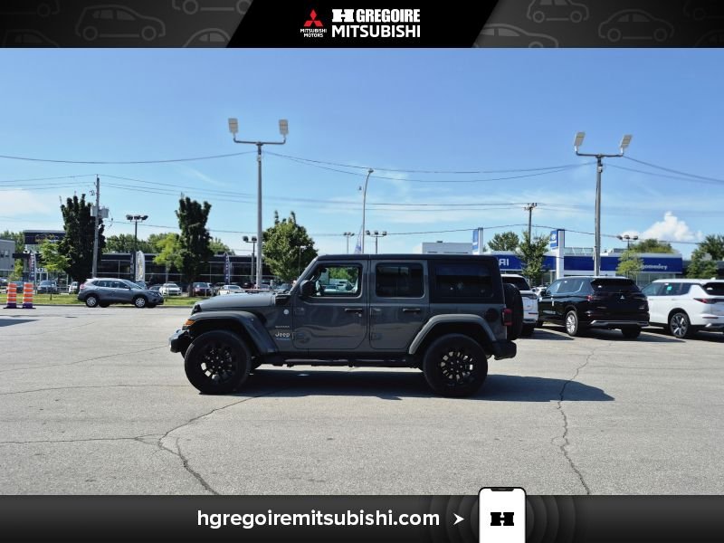 Jeep Wrangler MH4519 | Unlimited Sahara 4xe Mags Caméra Carplay 2022 Gris Laval - photo #5