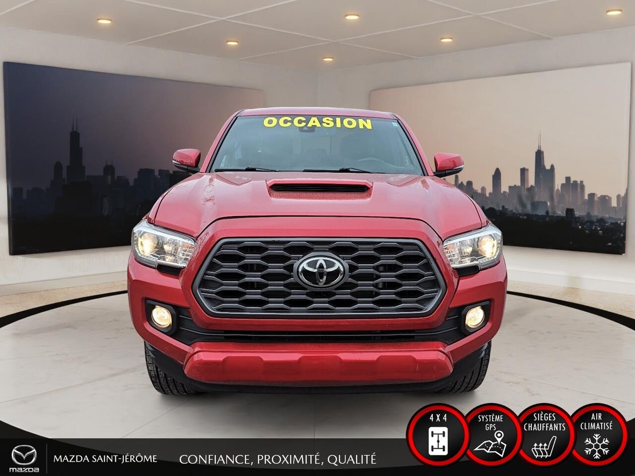 2021 Toyota Tacoma TRD SPORT | 1 PROPRIÉTAIRE | CREWCAB | V6 | 4X4 | AUTOMATIQUE Red Saint-Jérôme - photo #2