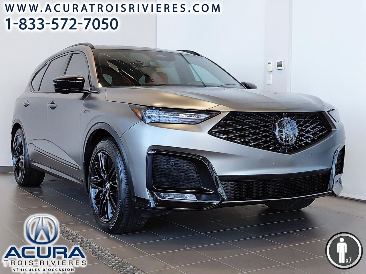 2025 Acura MDX A-Spec Platinum Elite CARBONE Grey Trois-Rivières - photo #1