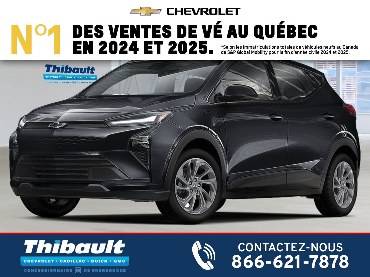 CHEVROLET Bolt Traction avant 4 portes LT 2027 Blanc Sherbrooke - photo #0
