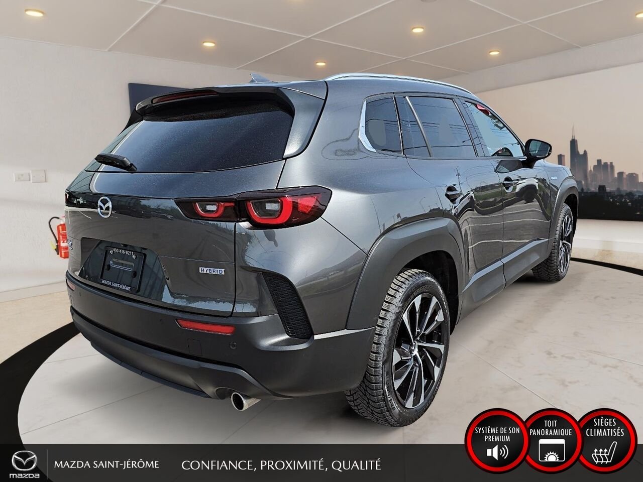 Mazda CX-50 hybride GT AWD | TOIT PANORAMIQUE | CUIR | 2025 Gris Saint-Jérôme - photo #5