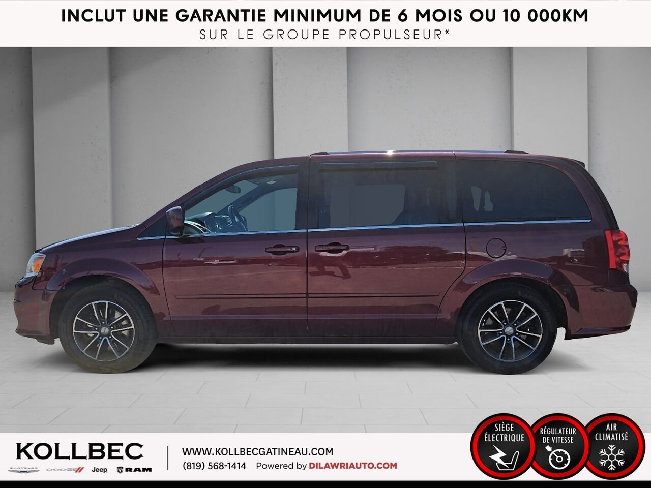 DODGE GRAND CARAVAN SXT Premium Plus 2017 Rouge Ottawa & Gatineau - photo #18