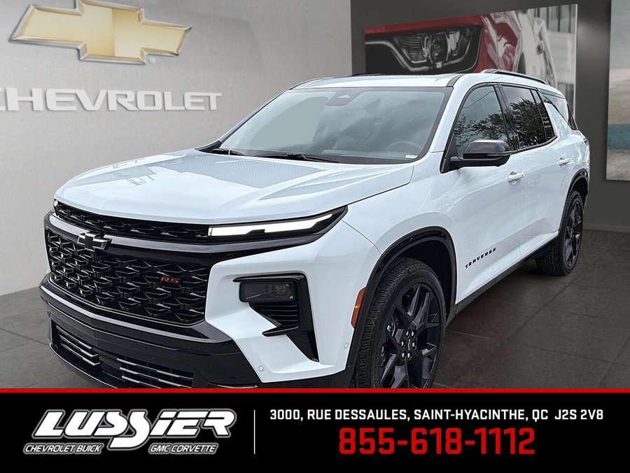 CHEVROLET Traverse RS 2026 BLANC POLAIRE, TRIPLE COUCHE