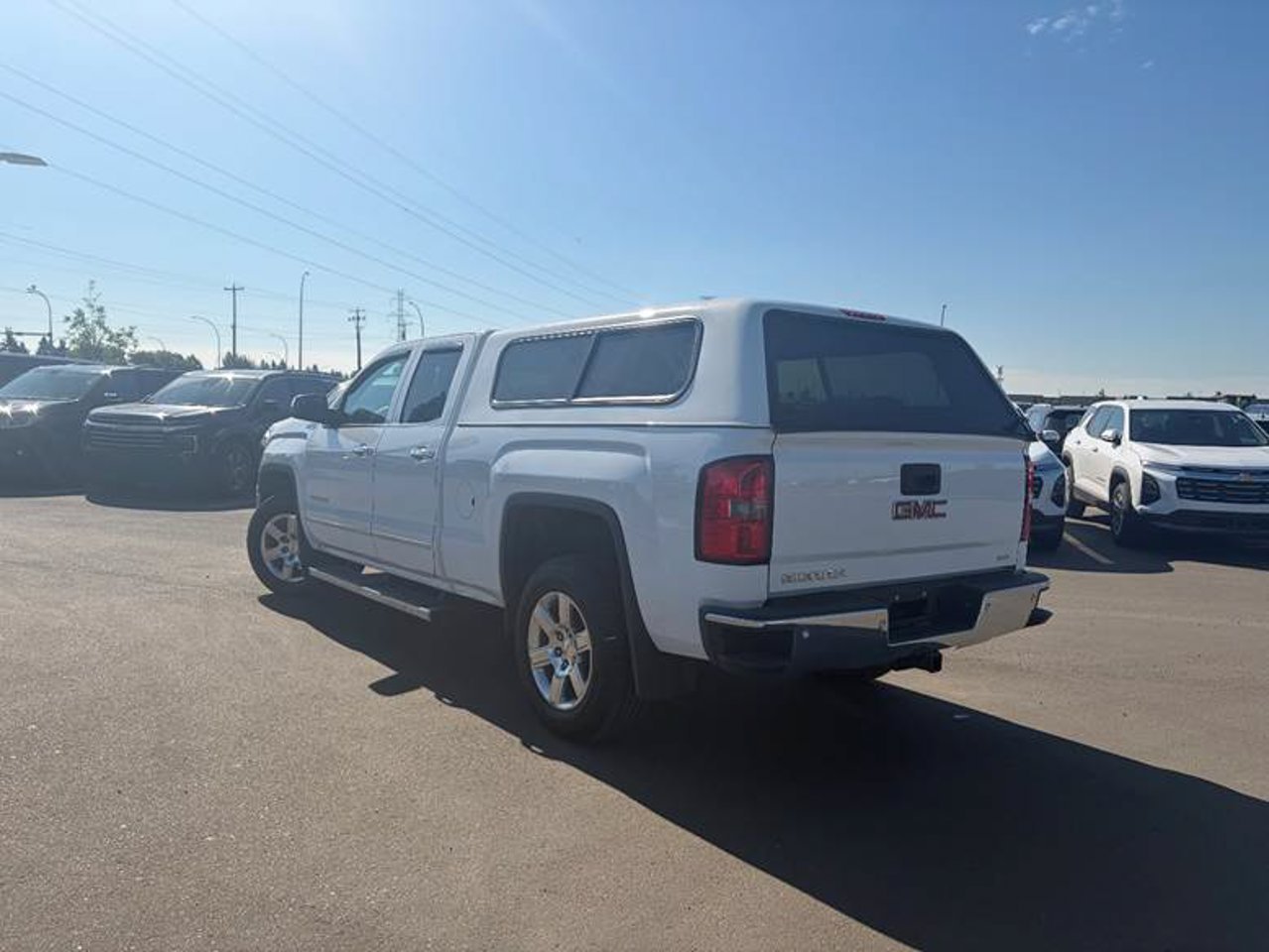 2014 GMC Sierra 1500 4WD Double Cab Standard Box SLT White Sherwood Park - photo #3