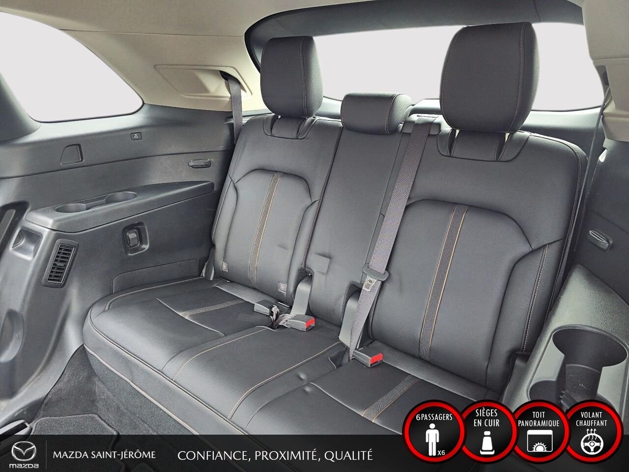 2024 Mazda CX-90 hybride rechargeable GS-L TI | 1 PROPRIÉTAIRE | HYBRIDE RECHARGEABLE | CUIR | HAYON ÉLECTRIQUE | DÉMARRAGE À DISTANCE Silver Saint-Jérôme - photo #21