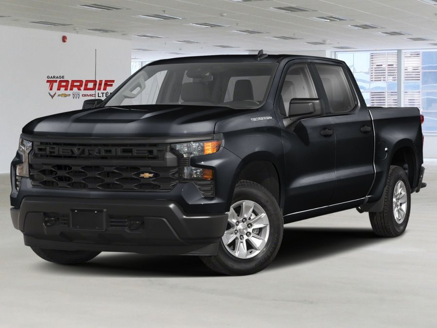2026 CHEVROLET Silverado 1500 Custom cabine multiplace 4RM 147 po Black