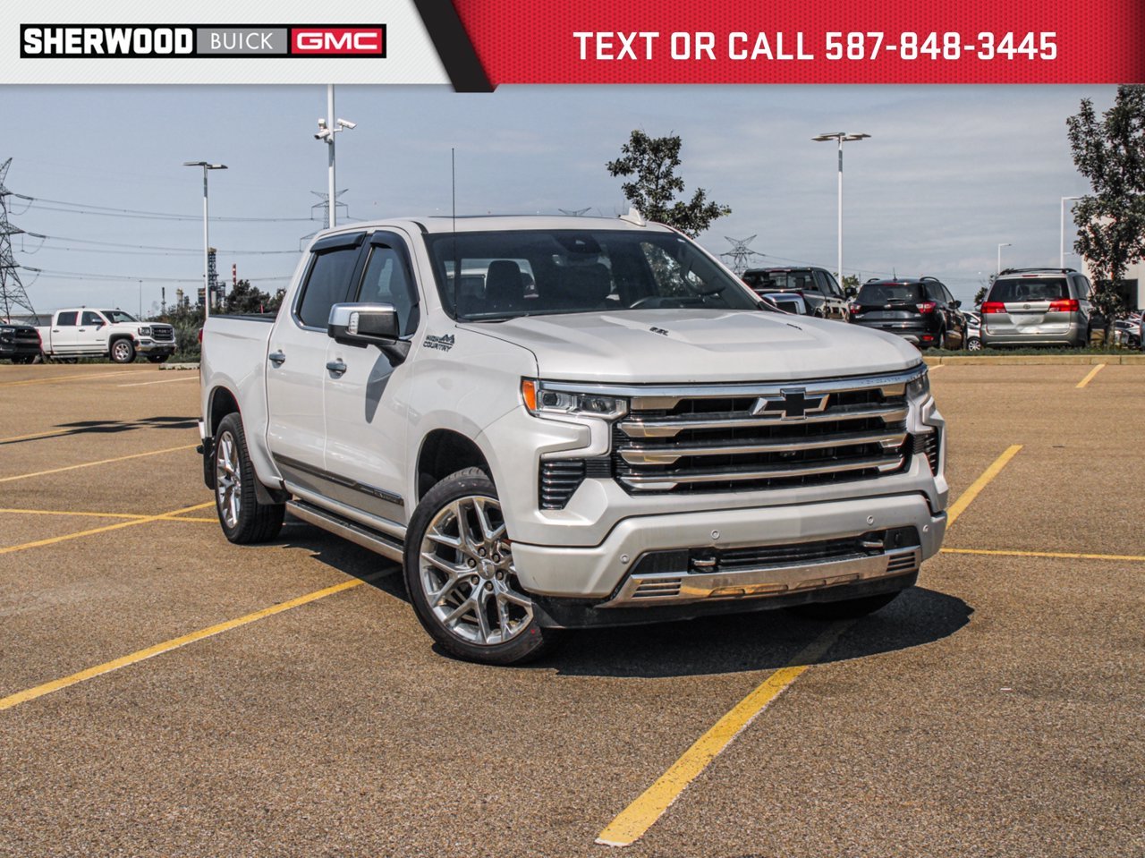 2023 Chevrolet Silverado 1500 4WD Crew Cab 147 High Country White Sherwood Park - photo #0