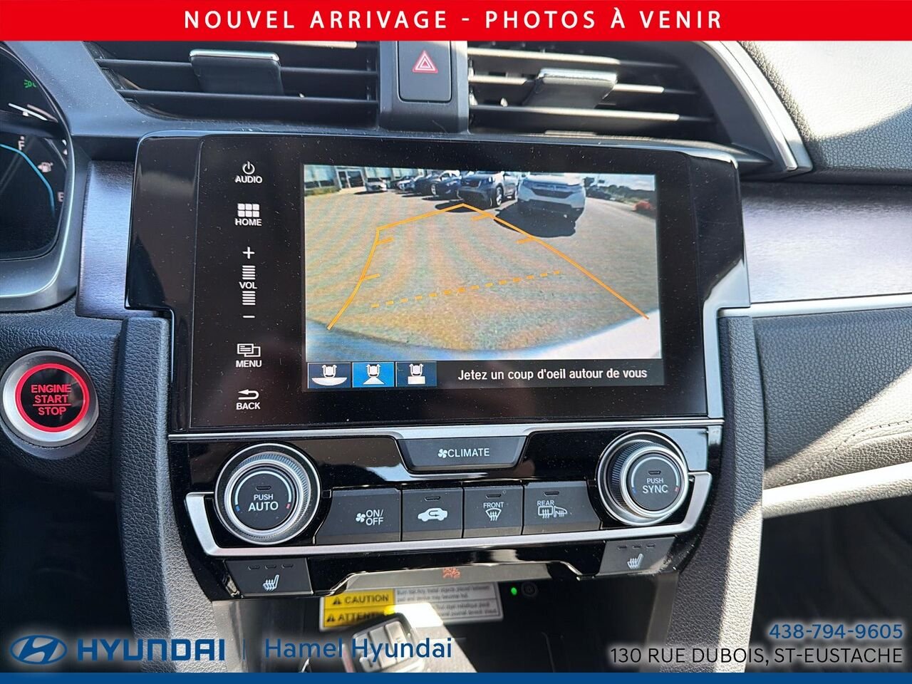 Honda CIVIC 2017 Gris Saint-Eustache - photo #8