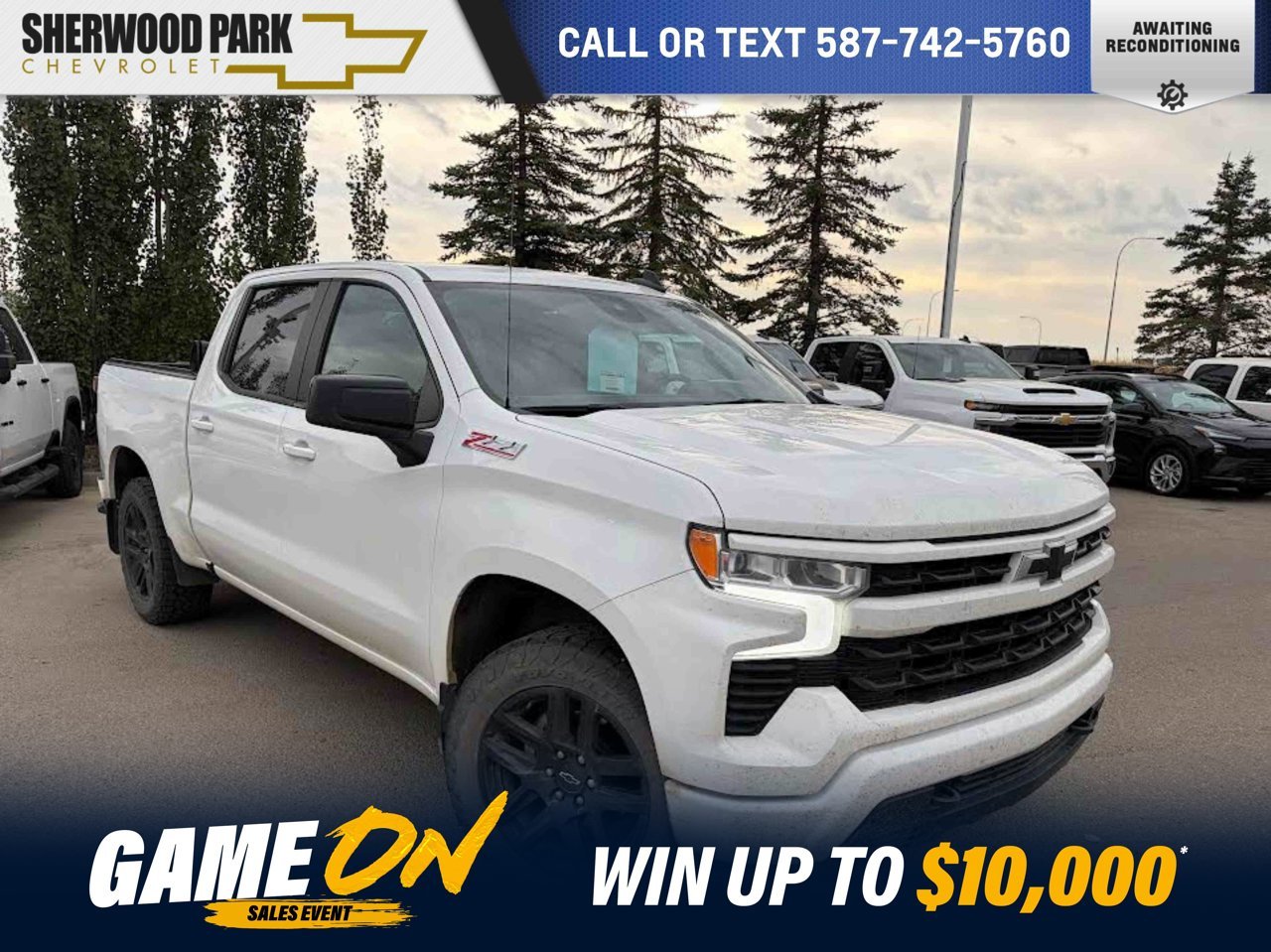 2023 Chevrolet Silverado 1500 4WD Crew Cab 147 RST White Sherwood Park - photo #0