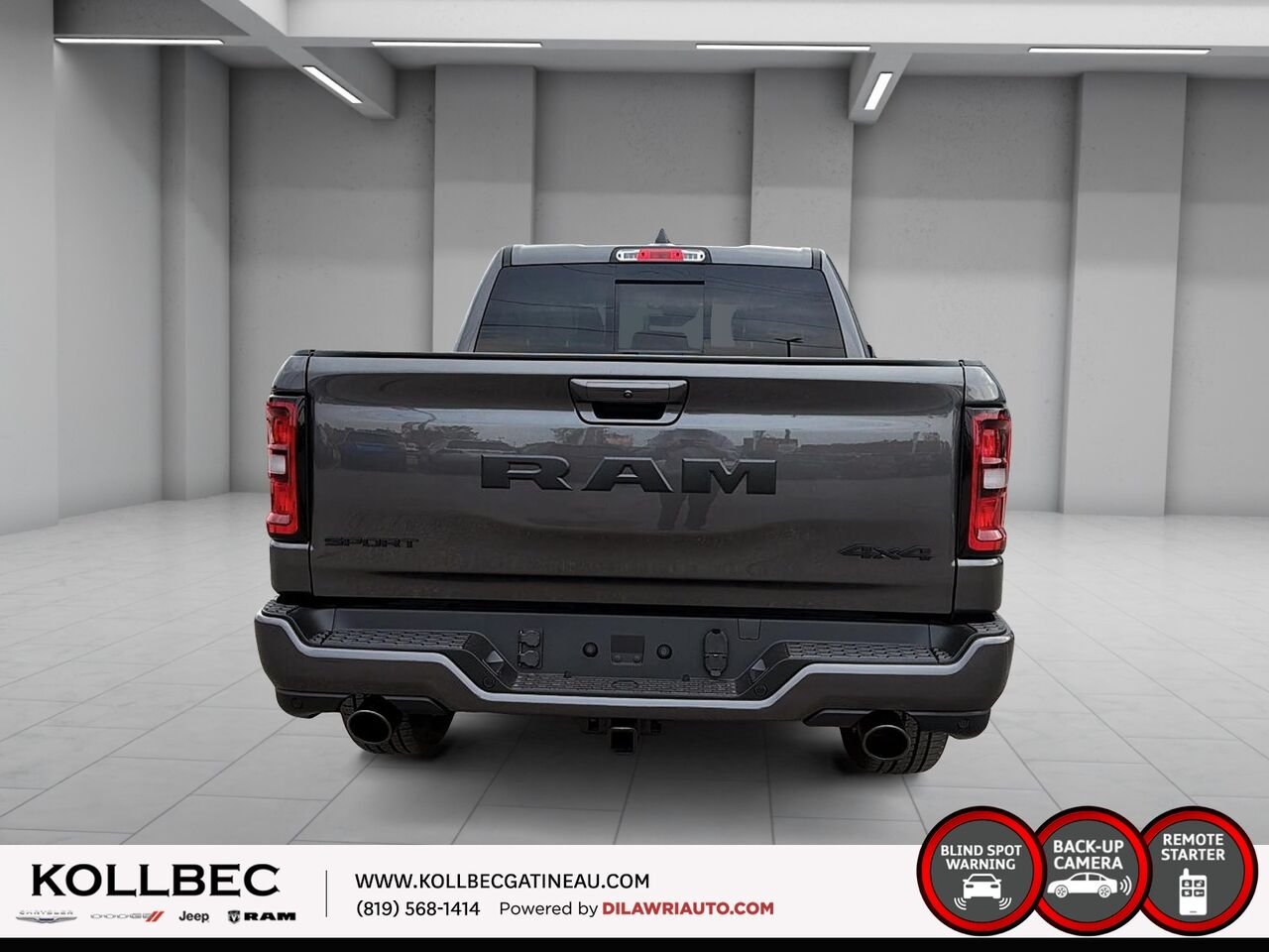 RAM 1500 261410 | Sport cabine d'équipe 4x4 caisse de 5 pi 7 po 2026 Cristal granit métallisé Gatineau - photo #5