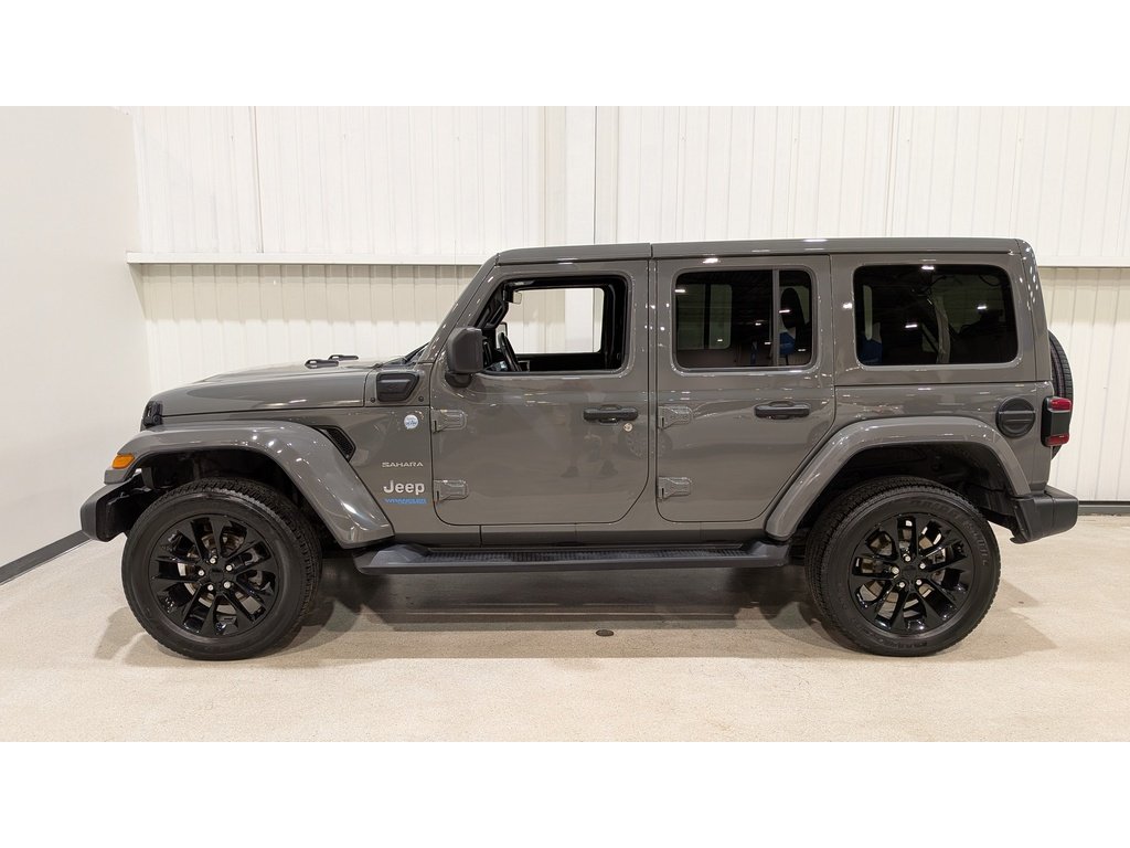 2021 Jeep Wrangler 4xe Unlimited Sahara 4x4 Grey Val-David - photo #4