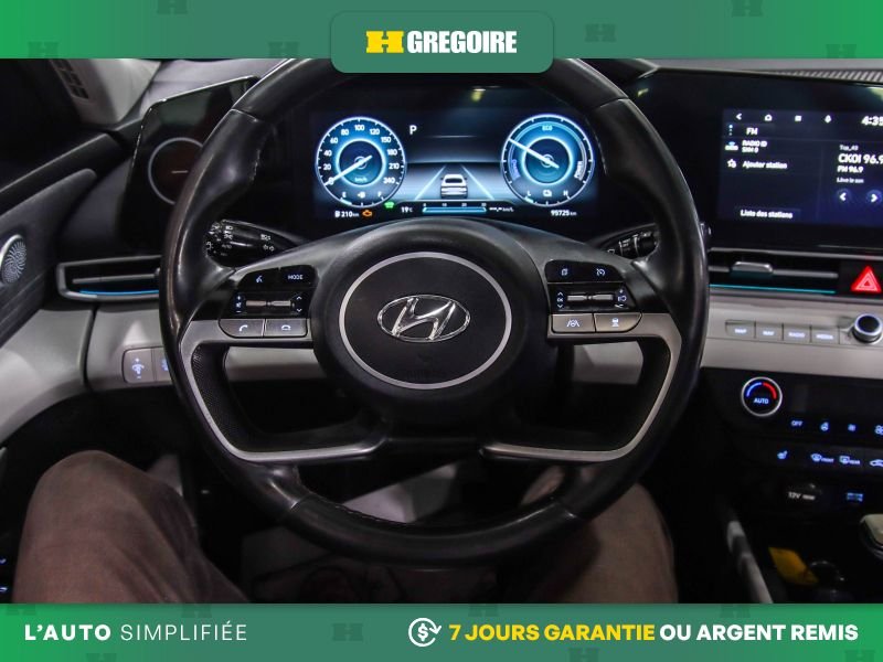 Hyundai Elantra 729100 | LUXURY HYBRIDE AUTO A/C CUIR TOIT NAV CAM RECULE 2023 Bleu Laval - photo #18