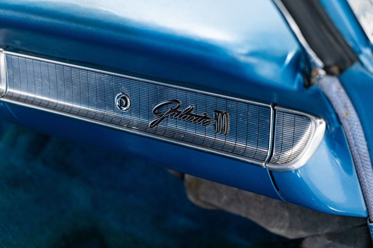 1963 Ford Galaxie 500 *PRIX EN USD* 406 Cu In TriPower 4-Speed Convertible Blue Montreal - photo #9