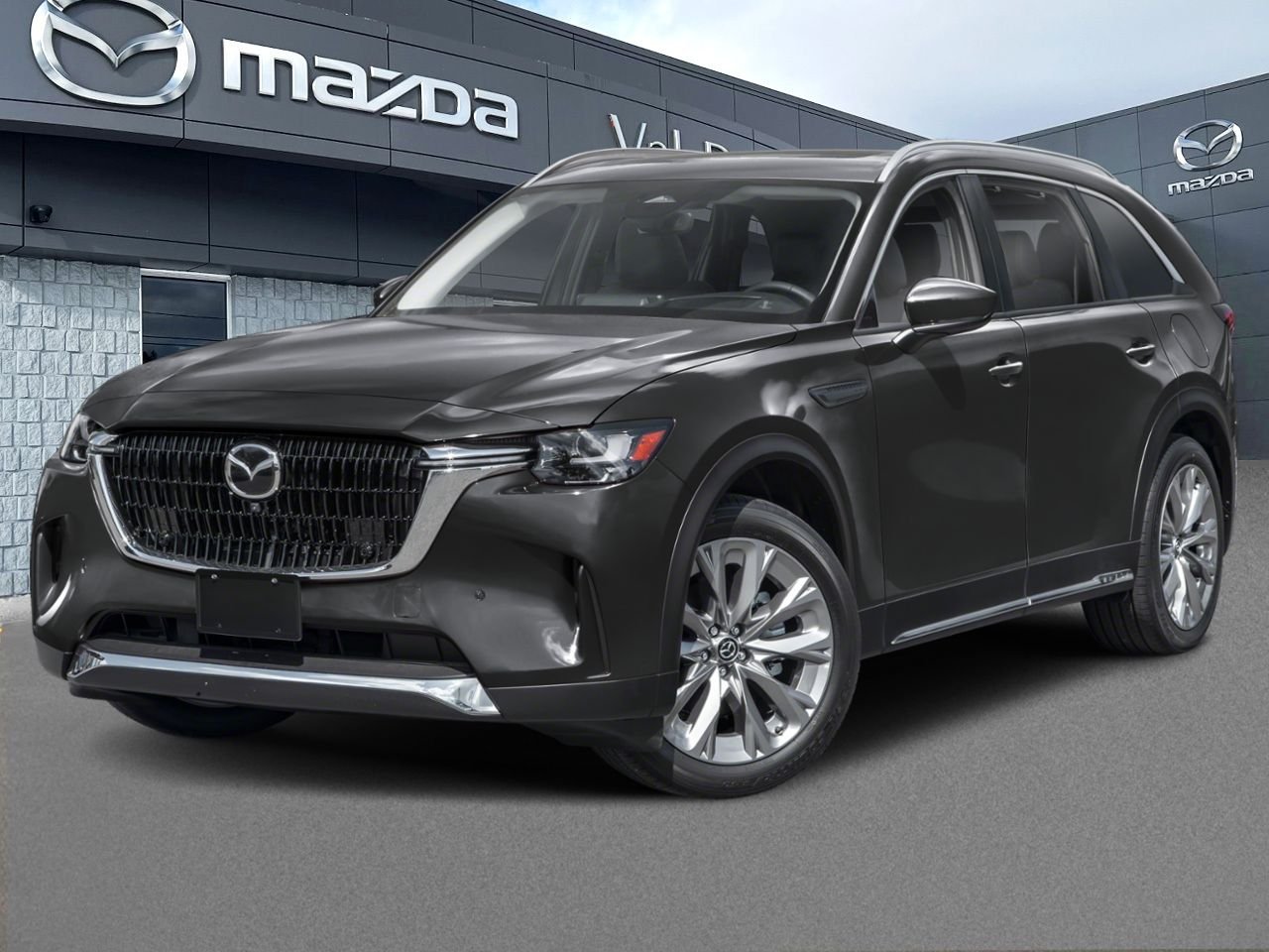 Mazda CX-90 hybride léger GT-P, hybride léger 48 V, 6 cyl. turbo 3,3 L, 340 ch, i-ACTIV AWD, roues noires, écran 12,3 po, 2026 Gris Val-David - photo #0