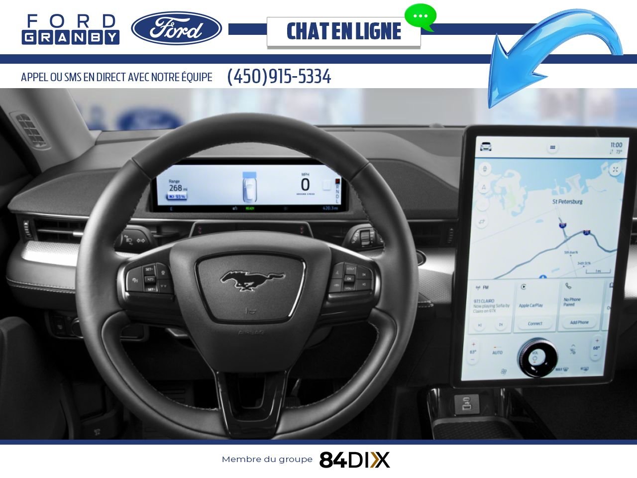 Ford Mustang Mach-E 2025 Gris glacier métallisé trois couches Granby - photo #8