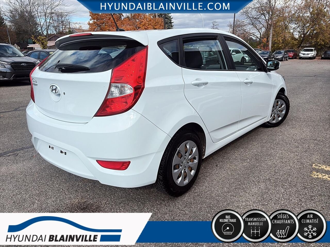 2017 Hyundai Accent White Blainville - photo #3