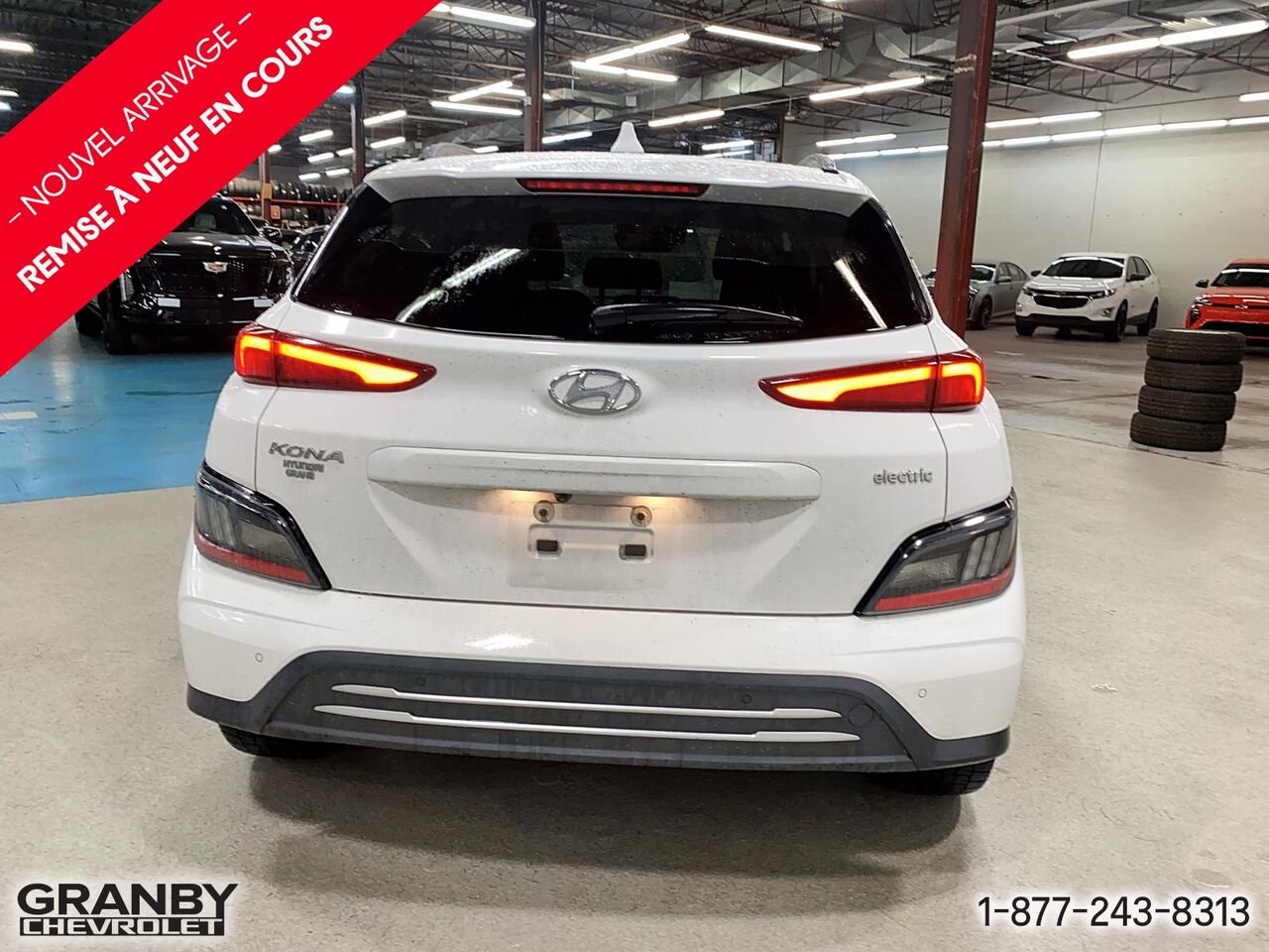 Hyundai Kona électrique Ultimate TA | 27-0277A 2023 Blanc Granby - photo #5