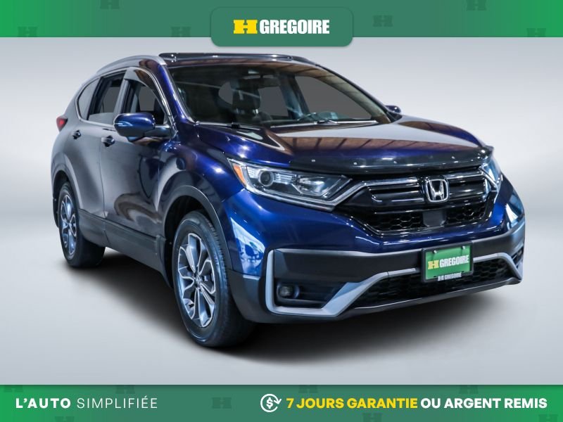 Honda CRV 820900 | EX-L AWD AUTO AC CUIR TOIT MAGS CAM RECULE BLUETOO 2020 Bleu Laval - photo #0