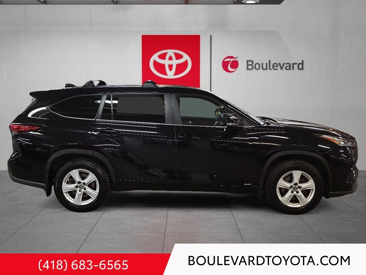 Toyota Highlander 550001-6 | LE, HYBRIDE, AWD 2023 Noir Québec - photo #2
